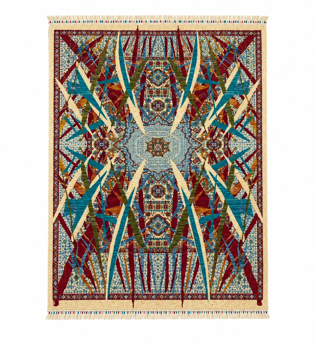 Shirvan Avant-Garde Geometric Ray Area Rug