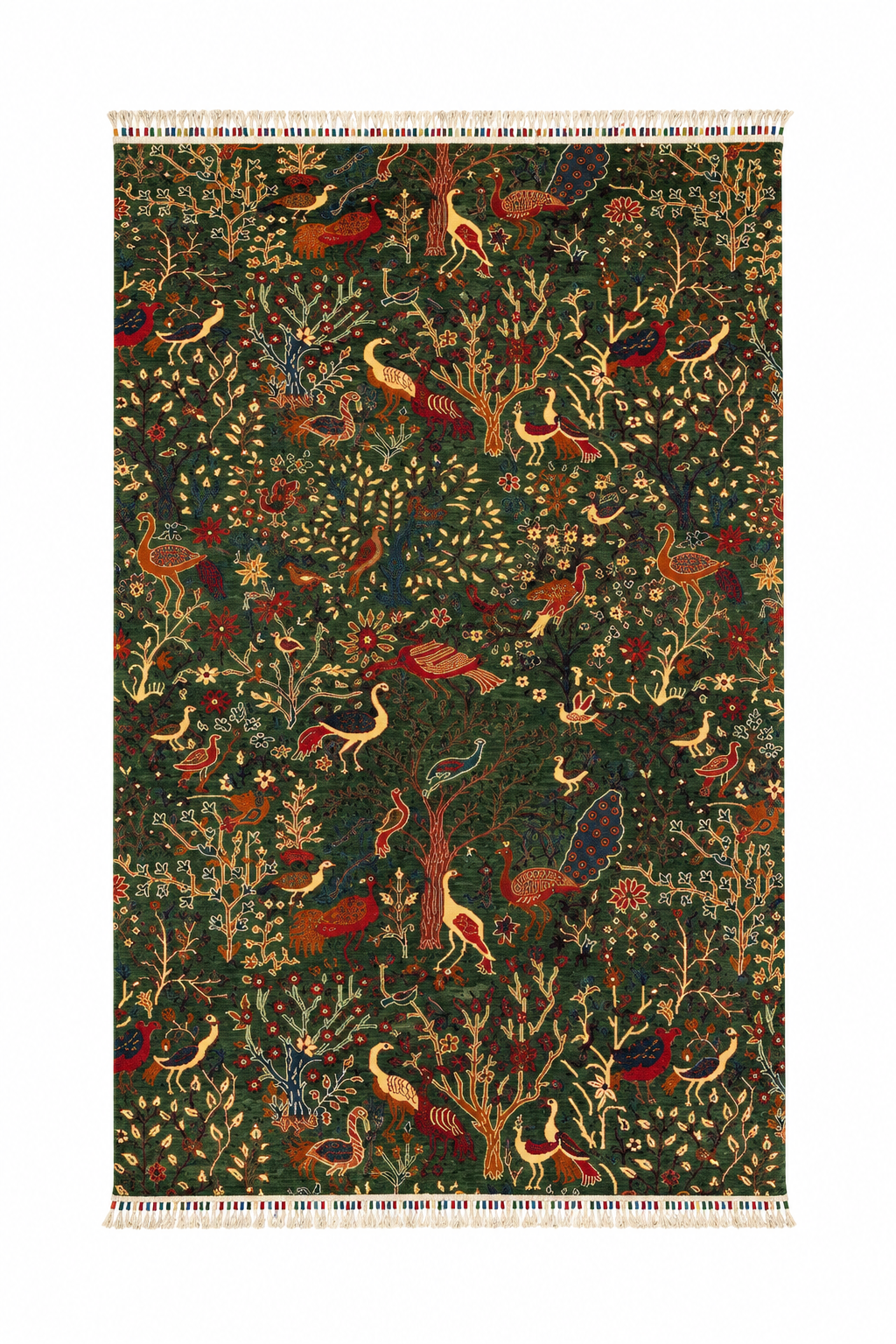 Isfahan Enchanted Forest Avian Area Rug