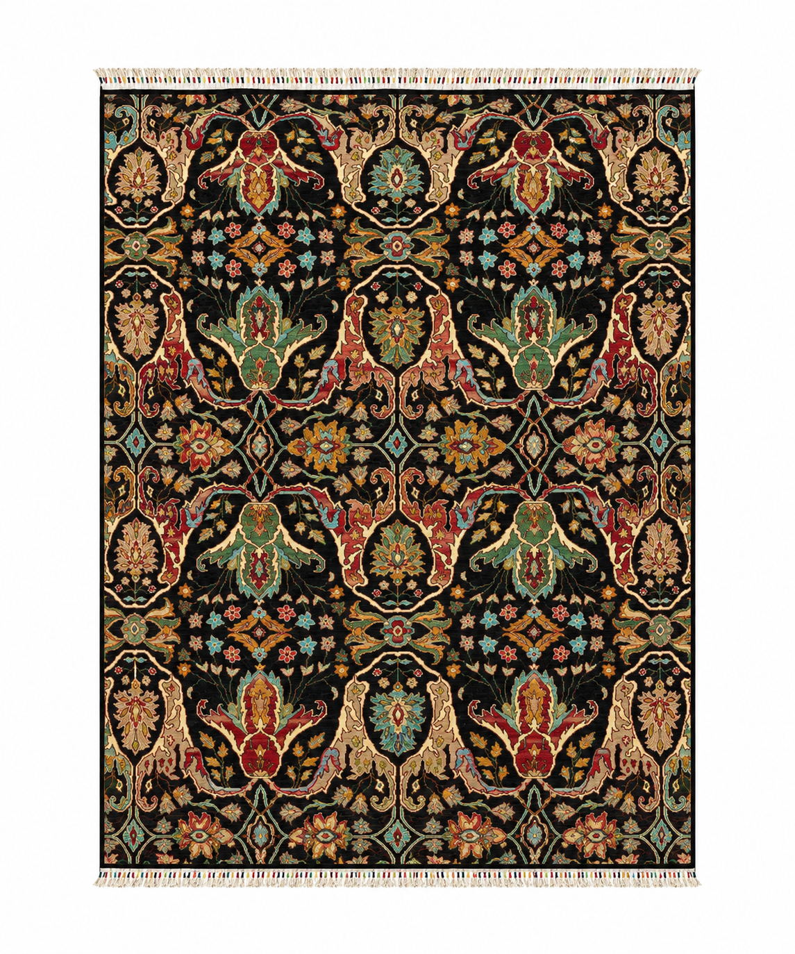 Anatolian Royal Midnight Damask Area Rug
