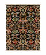 Anatolian Royal Midnight Damask Area Rug