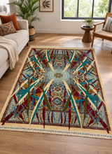Shirvan Avant-Garde Geometric Ray Area Rug