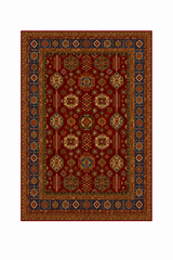 Ember Octagon Floral Lattice Area Rug