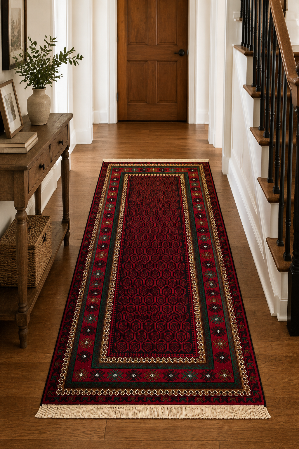 Baluchi Bordered Wool Mat