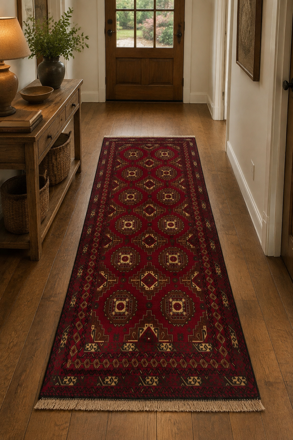 Baluchi Aqsi Medallion Mat