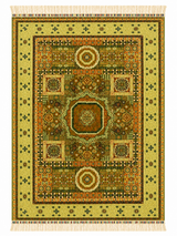 Caucasian Geometric Medallion Area Rug