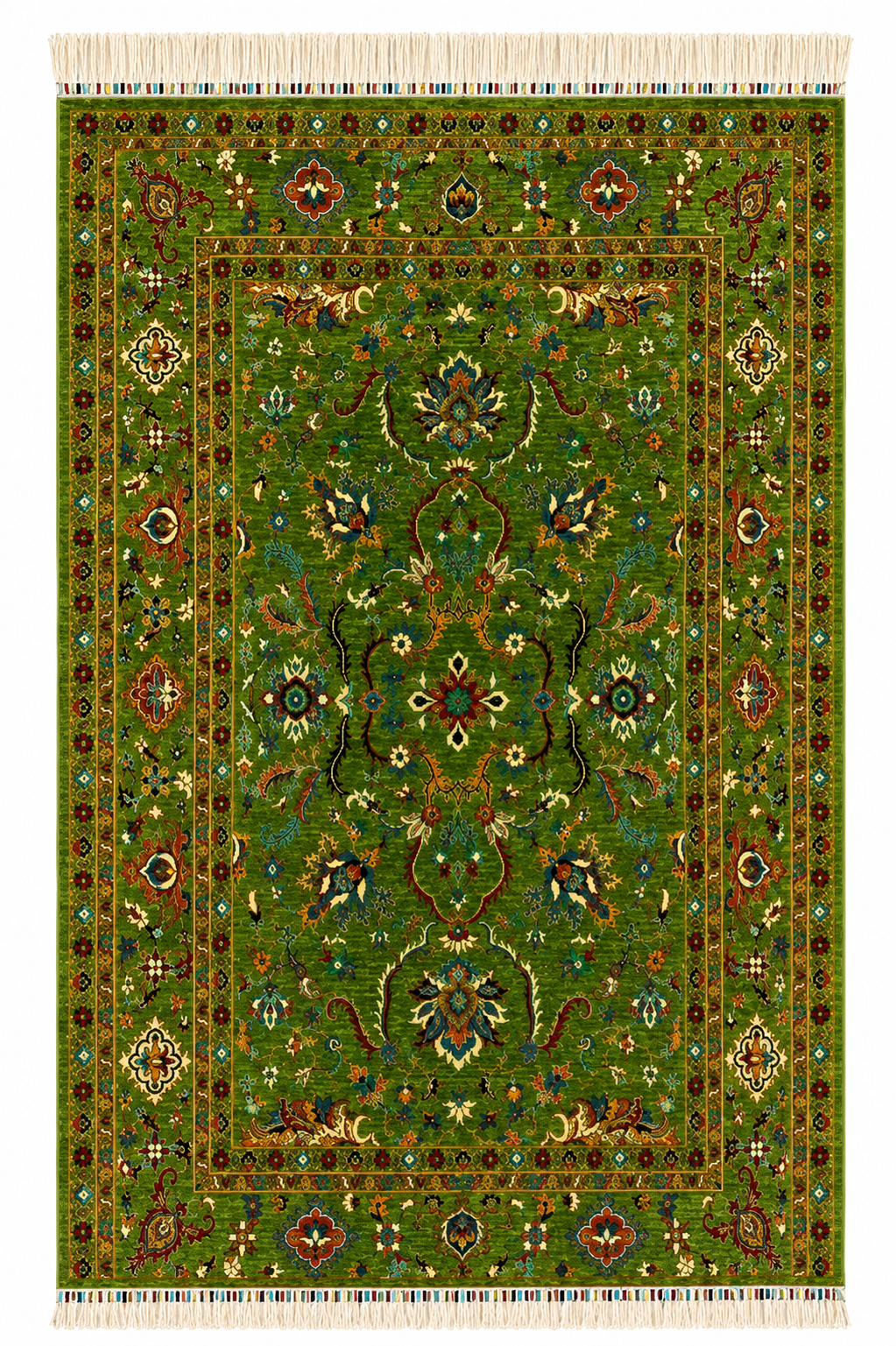 Oriental Floral Medallion Area Rug
