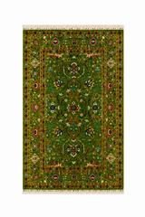 Oriental Floral Medallion Area Rug