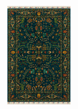 Oriental Garden Birds Area Rug