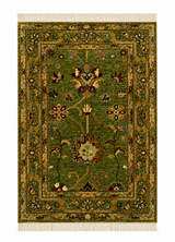 Traditional Floral Vine Accent Rug