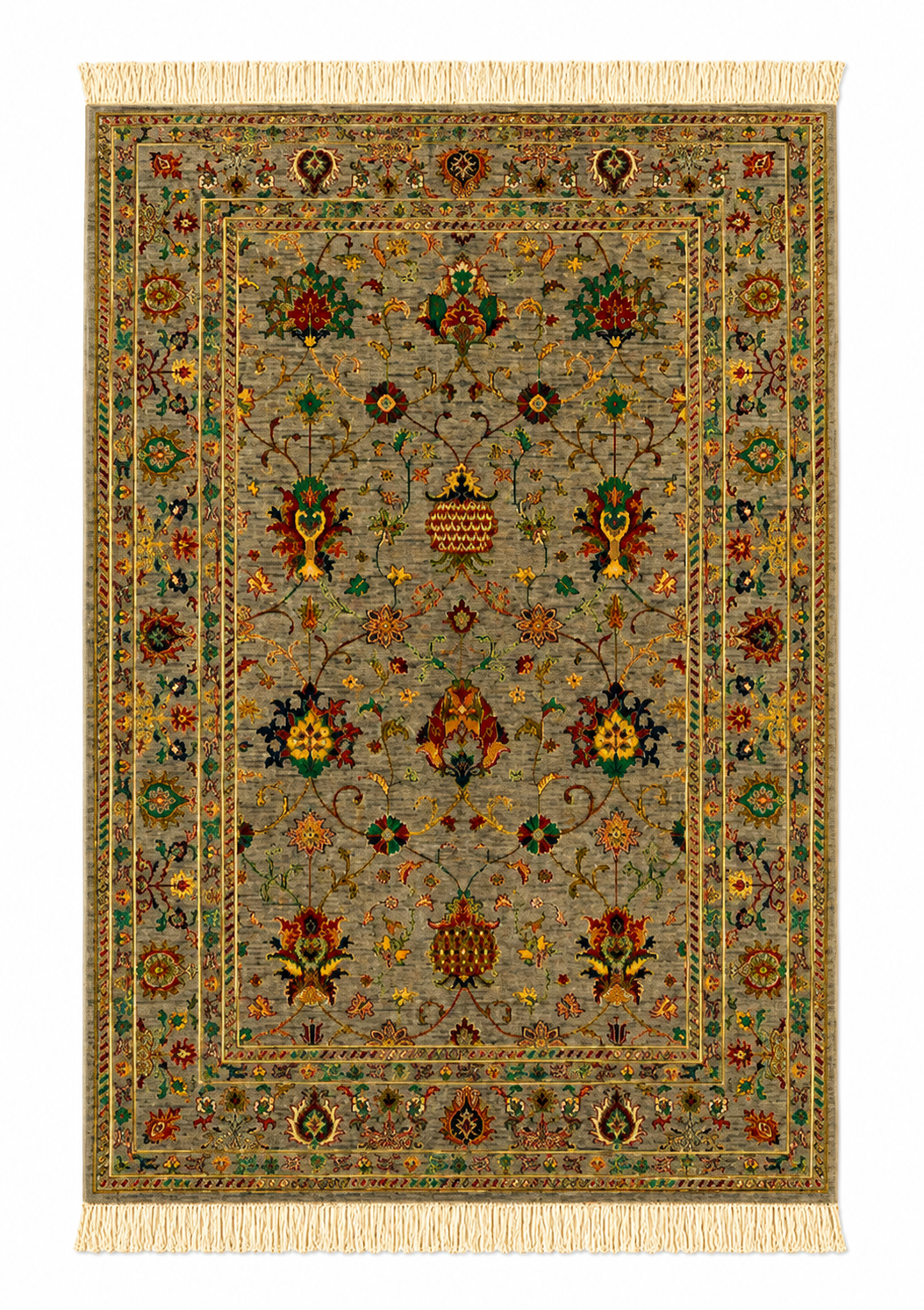 Persian Floral Lattice Area Rug