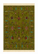 Traditional Floral Abrash Area Rug
