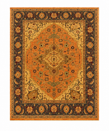 Vintage Oriental Floral Heriz Area Rug