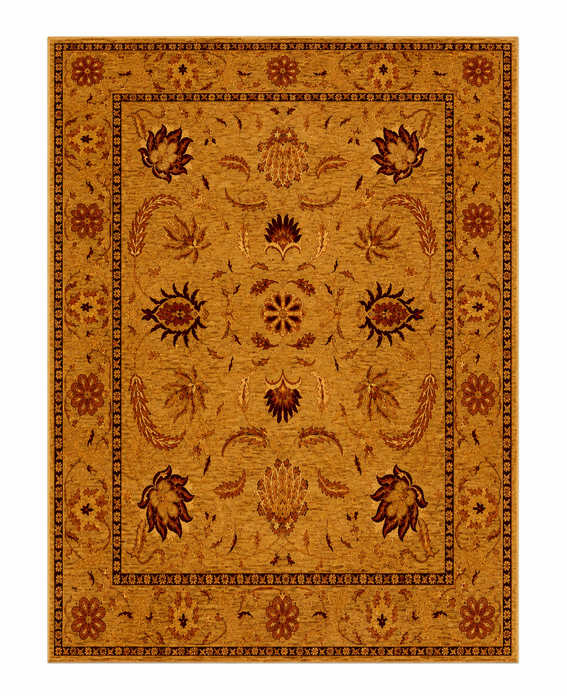 Persian Style Sultanabad Lotus Palmette Area Rug
