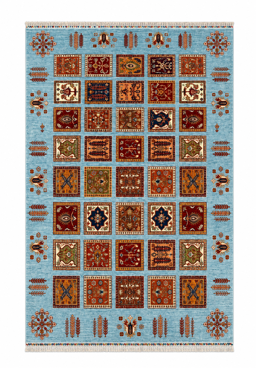 Persian Khesti Garden Panel Area Rug