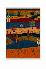 Gabbeh Landscape Pictorial Mat
