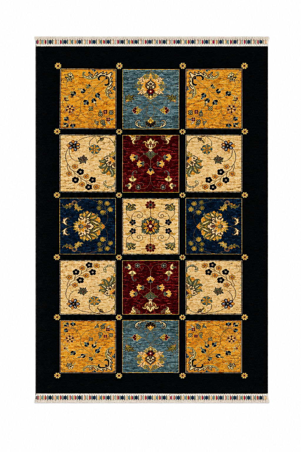 Traditional Floral Panel Mat