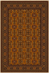 Tribal Geometric Rosette Area Rug