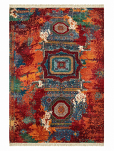 Contemporary Abstract Watercolor Area Rug