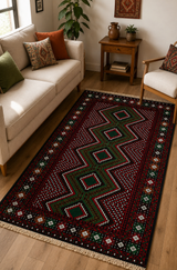 Baluchi Traditional Motif Area Rug