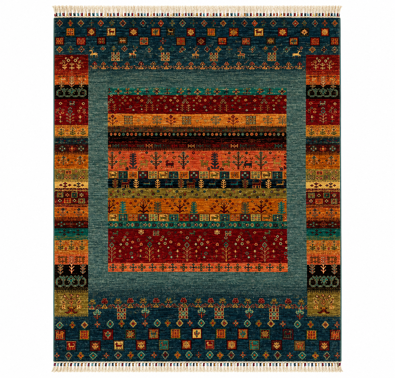 Whispering Desert Nights Handwoven Tribal Rug