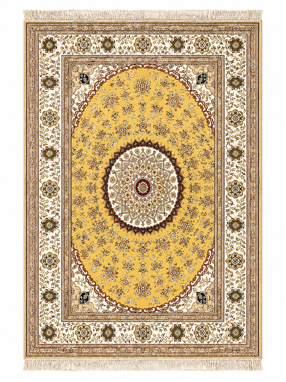 Saffron Sunburst Area Rug