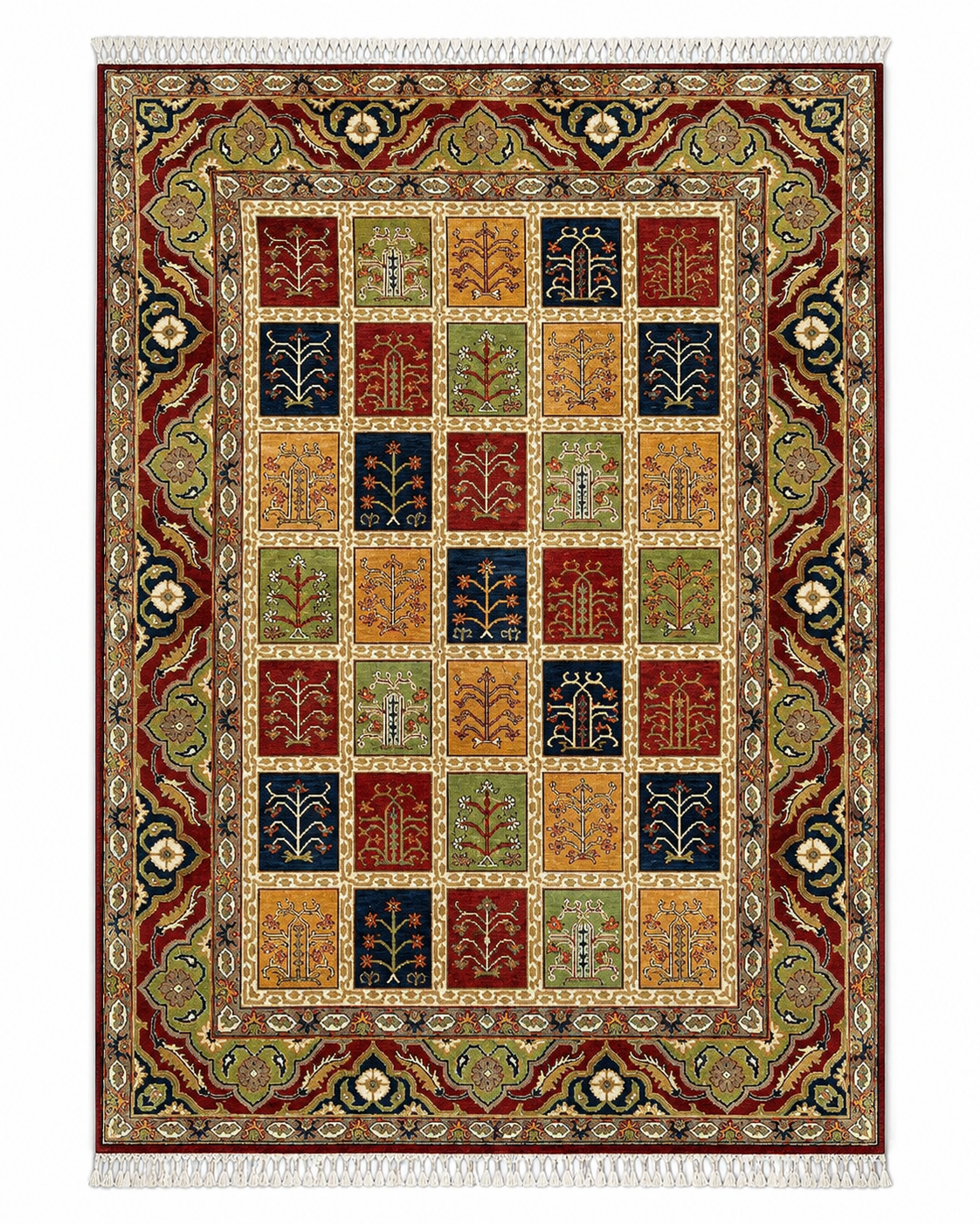 Bakhtiari Grid Area Rug