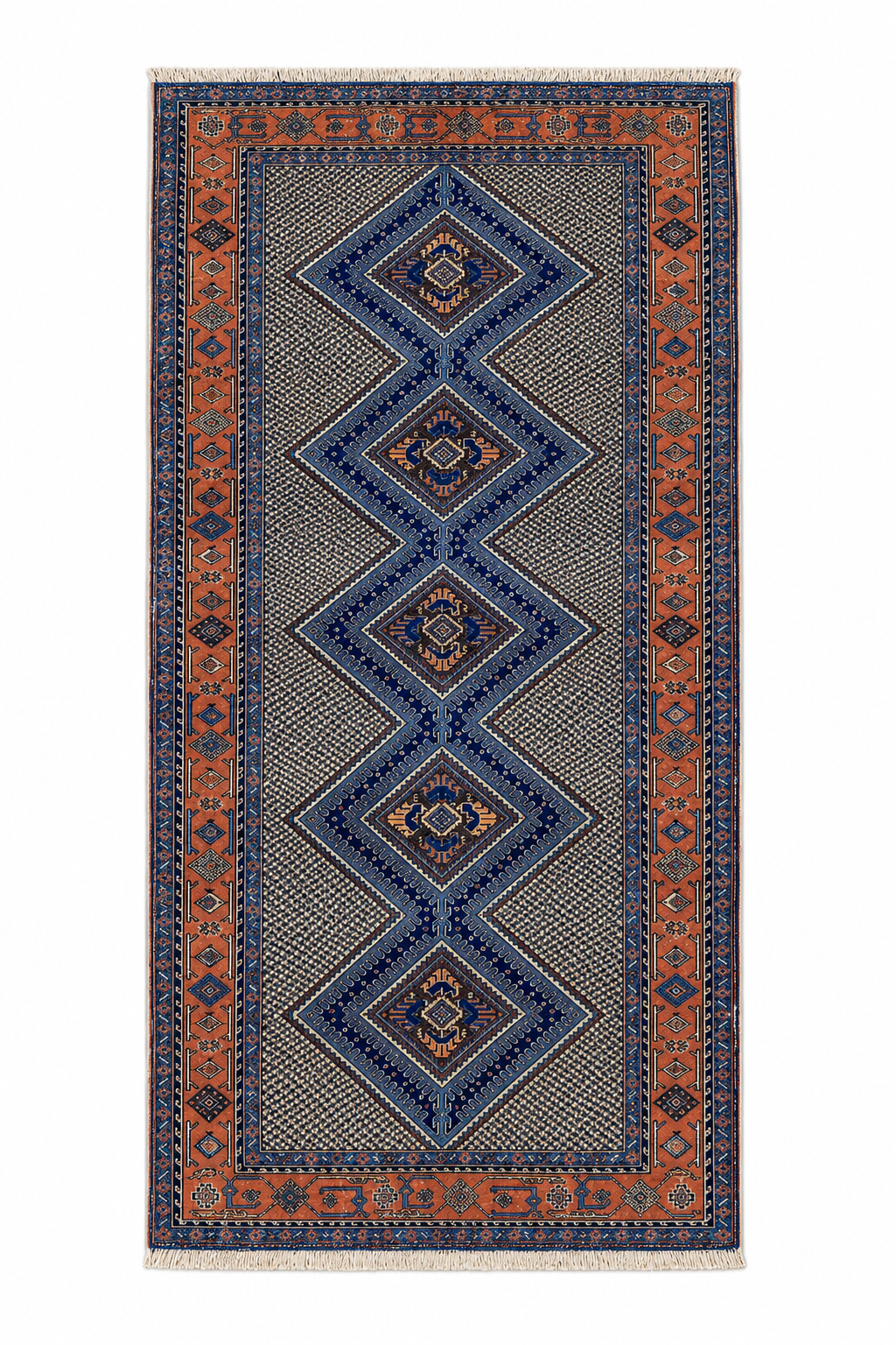 Kazak Handmade Afghan Wool Rug