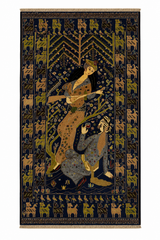 Shikargah Handmade Pictorial Hunting Scene Mat