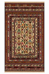 Diamond Lattice Crimson Kilim