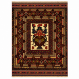 Antique Mahogany Framed Medallion Accent Mat