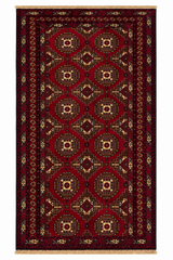 Baluchi Aqsi Handmade Crimson Medallion Mat