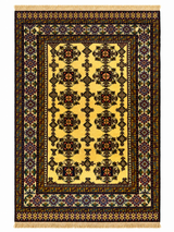 Baluchi Golden Mustard Tree of Life Accent Mat