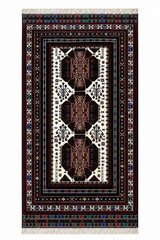 Baluchi Interlocking Diamond Pattern Dark Navy Mat