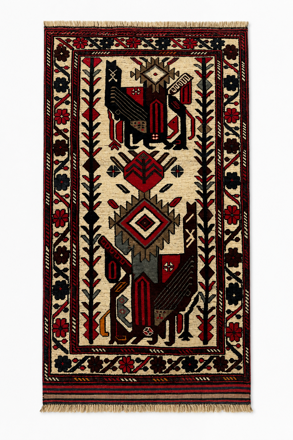 Gul-i-Kashgari Handmade Afghan Wool Rug