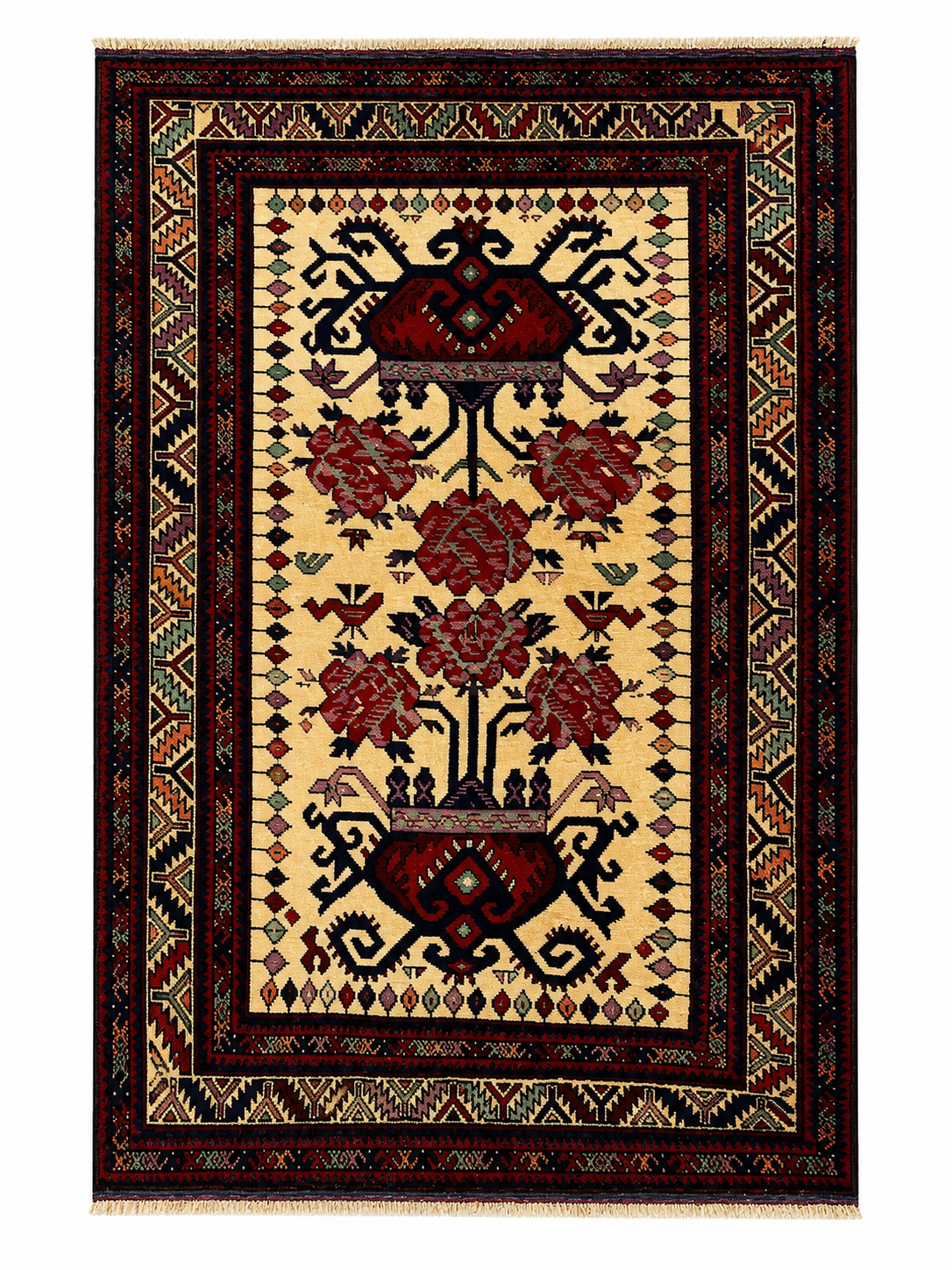 Sumak Handmade Afghan Wool Rug