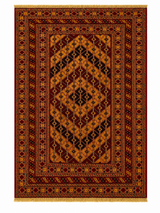 Chobi Chevron Diamond Geometric Mat