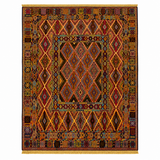 Belgic Vintage Red All-Over Patterned Medallion Mat