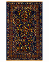 Vintage Multicolored Mosaic Geometric Runner Mat