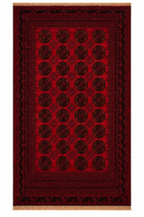 Elephant Foot Gul Handmade Afghan Wool Rug
