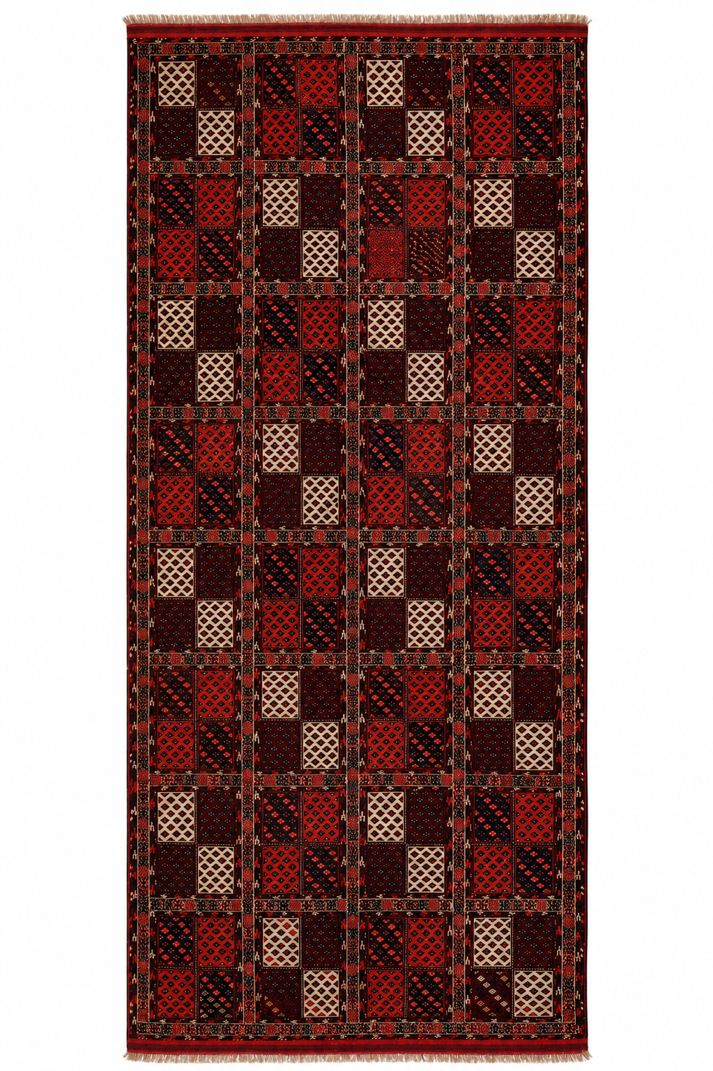 Tribal Geometric Royal Crimson Runner