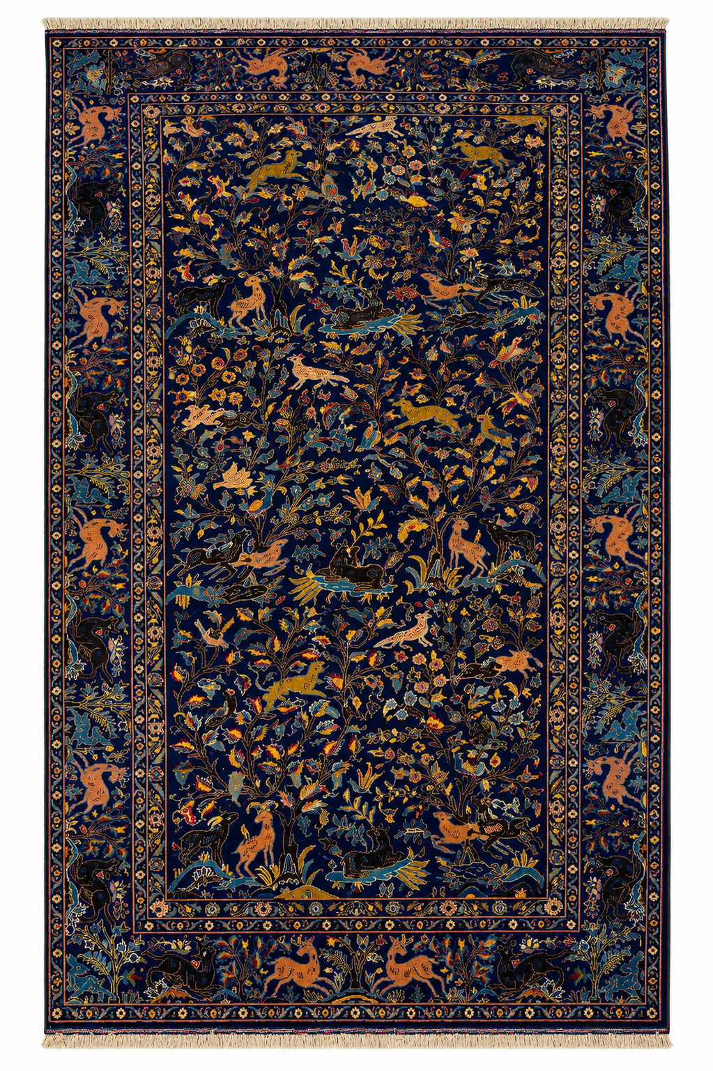 Shikargah Midnight Bloom Rug