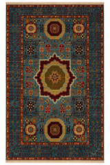 Luxurious Chobi Handmade Rug Traditional Motifs