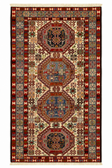 Persian Shiraz Tribal Medallion Kilim