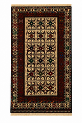 Antique Baluch Grid Compartment Rug