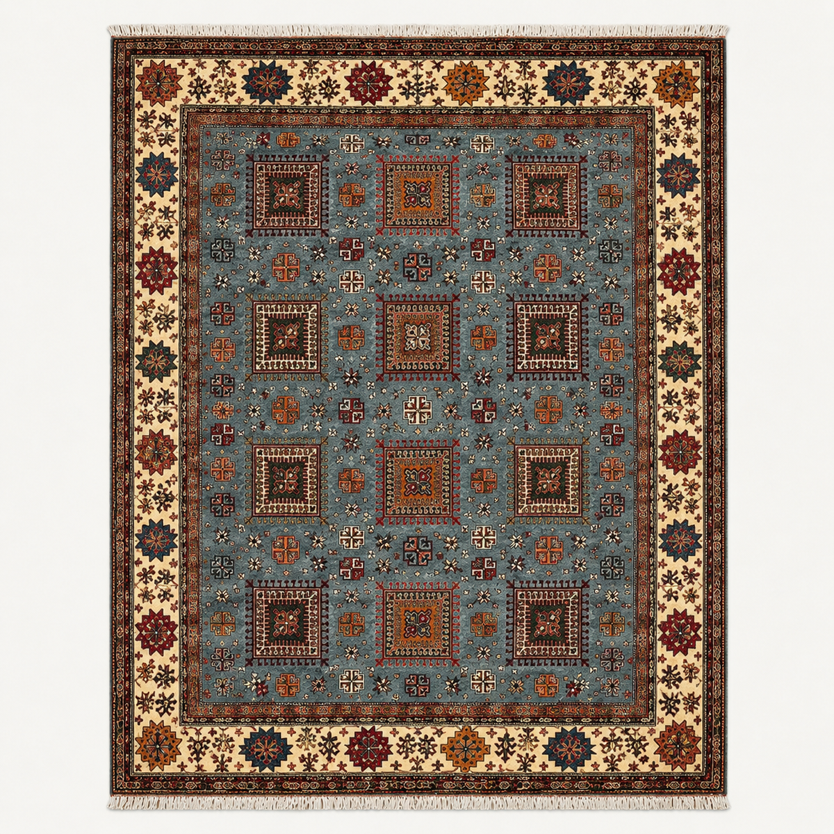 Slate Tribal Mosaic Rug
