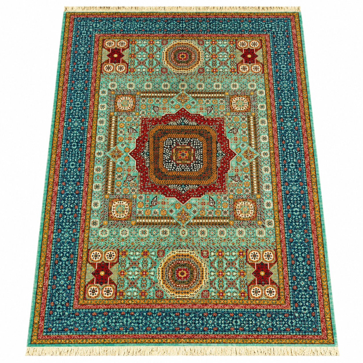 Sapphire Star Medallion Geometric Rug