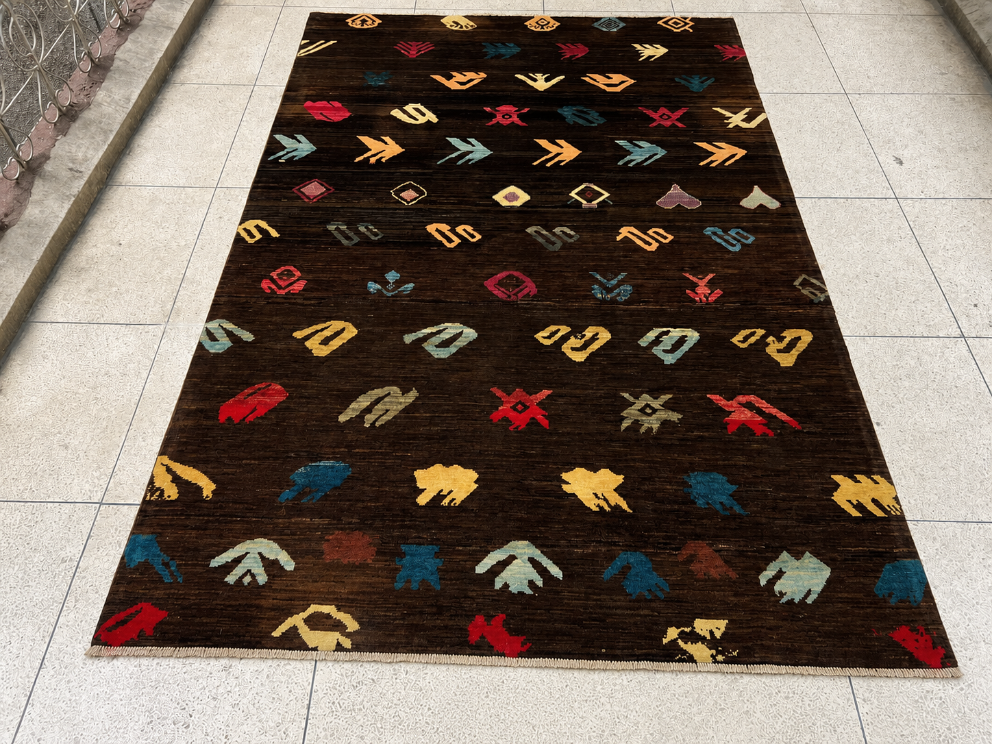 Dark Espresso Hand-Woven Area Rug