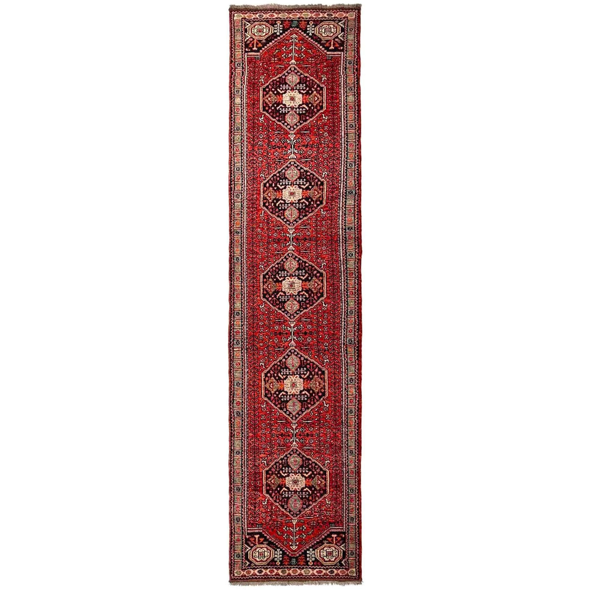 Karajeh Heriz Geometric Medallion Runner