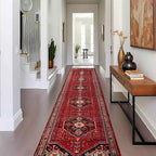 Karajeh Heriz Geometric Medallion Runner