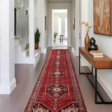 Karajeh Heriz Geometric Medallion Runner